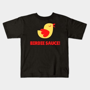 Birdie Sauce Fun Golf Apparel Kids T-Shirt